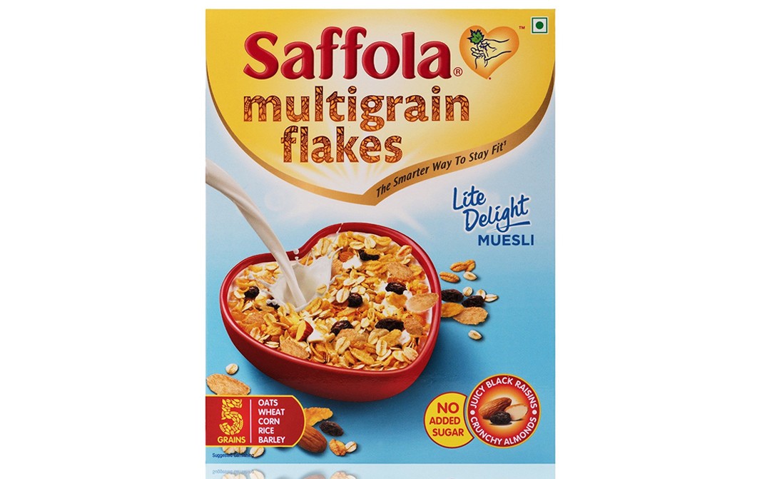 Saffola Multigrain Flakes Lite Delight Muesli   Box  225 grams